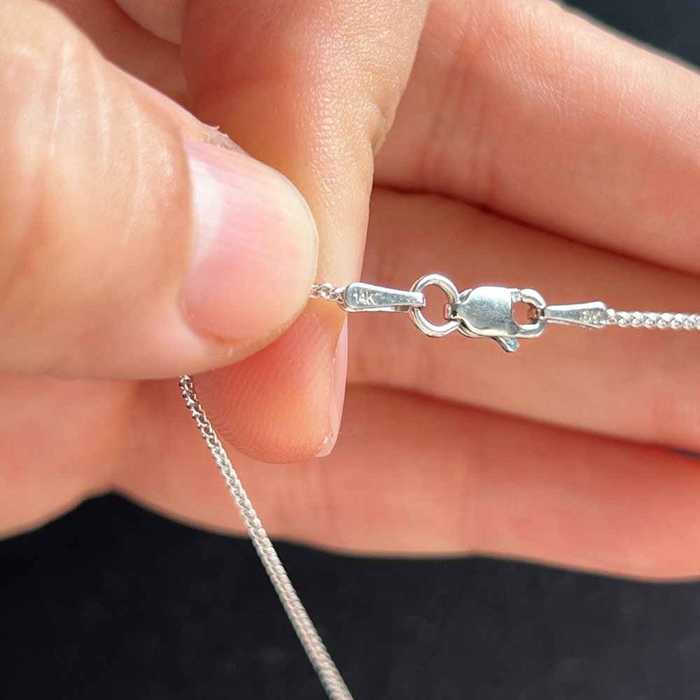 14k Tahitian Pearl Diamond necklace - Picture 9 of 10